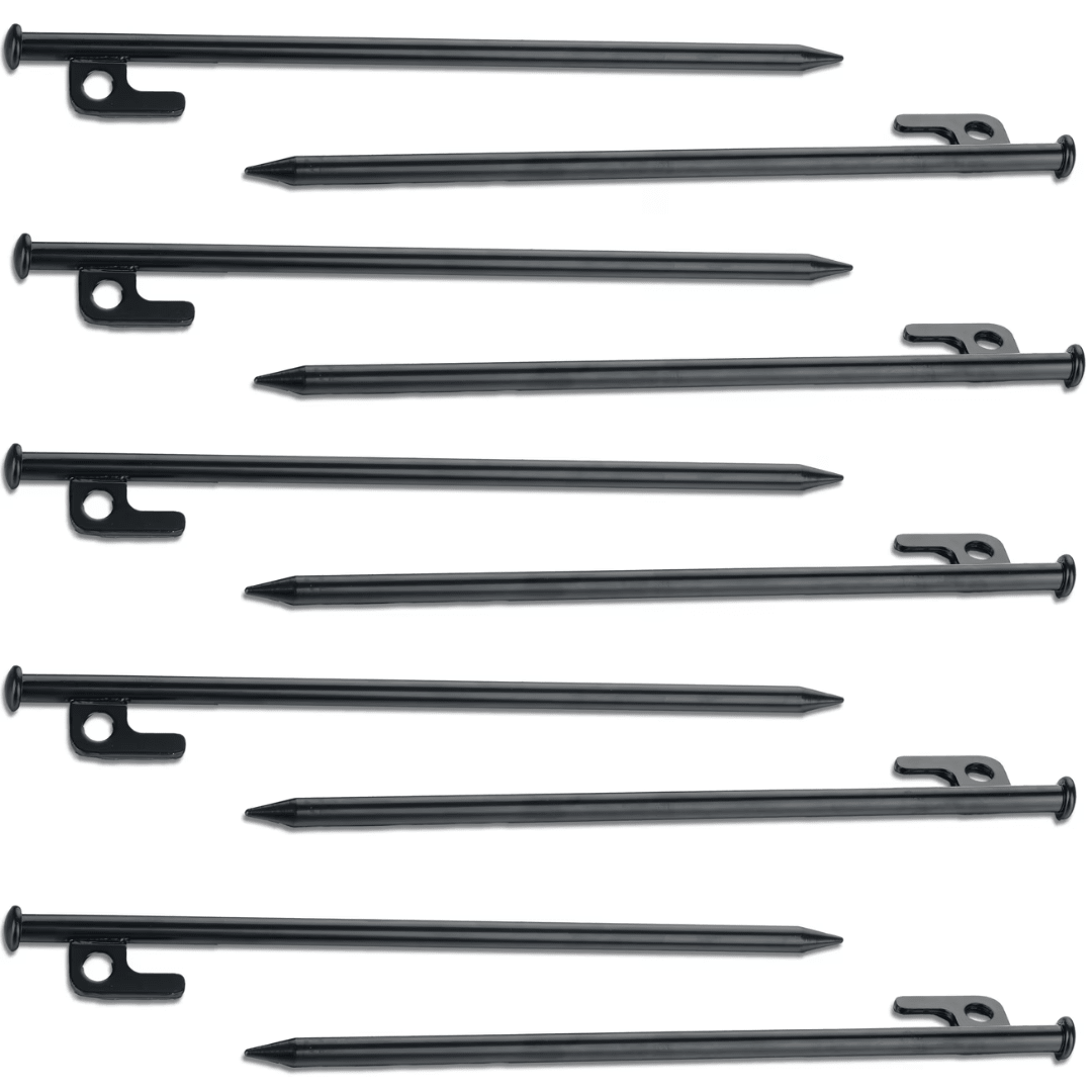 10er Set Stahl Zeltheringe 30cm – Heavy Duty Festival – FestivalStuff