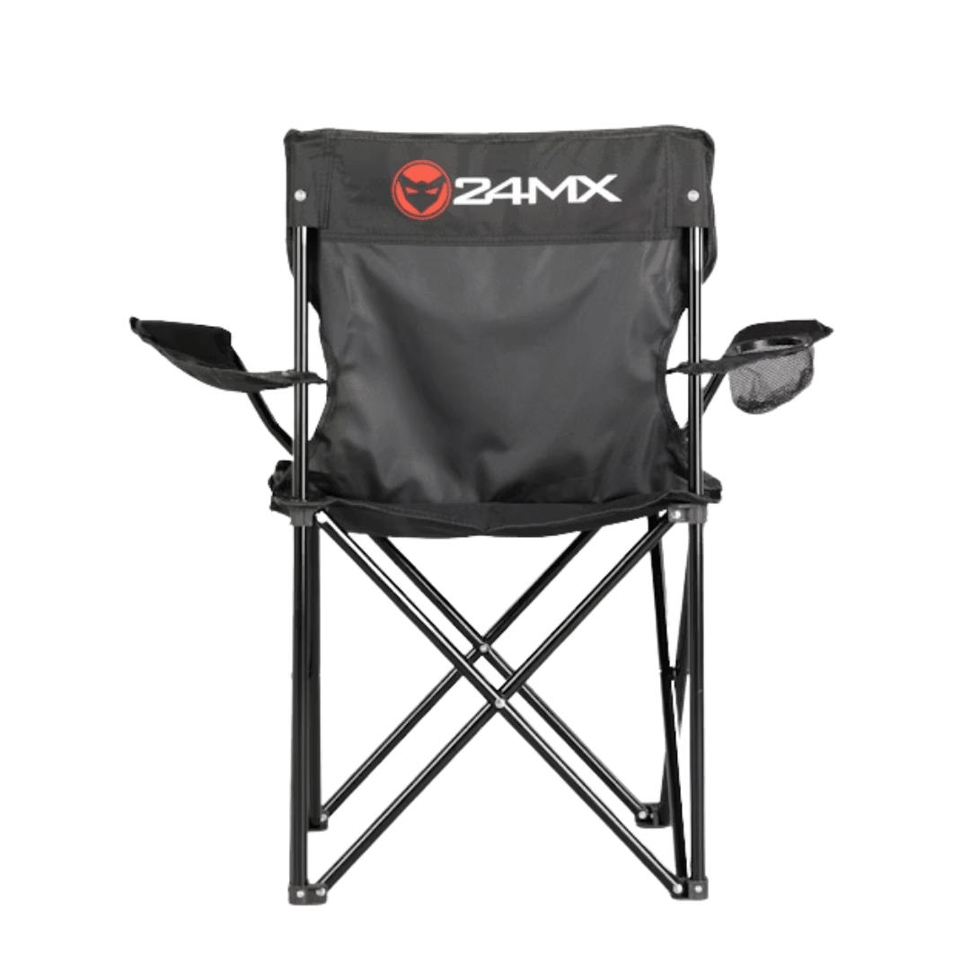 24MX Festival Campingstuhl klappbar mit Getränkehalter – FestivalStuff