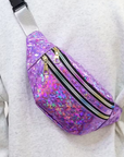 Bauchtasche Glitter Holo Lila