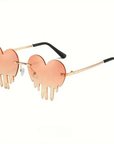 Sonnenbrille tropfenrandlose Herzchen - FestivalStuff