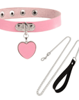 Choker Halsband mit Herz und Kette - FestivalStuff