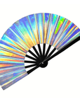 Großer Fächer 64cm Holograph - FestivalStuff