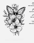 Frühling Schmetterling Tattoo Waterless