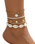 Fußketten Boho 6-teilig