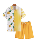 Herren Outfit Ananas 2- teilig