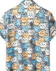 Katzen Hemd Herren