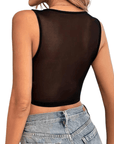Crop Top mit V- Ausschnitt - FestivalStuff
