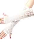 Lange Handschuhe Netz Optik in Grobstrick - FestivalStuff