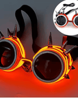 Leuchtende Steampunk-Brille