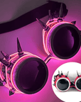 Leuchtende Steampunk-Brille