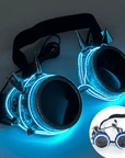 Leuchtende Steampunk-Brille