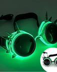 Leuchtende Steampunk-Brille