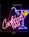 Leuchtschild Cocktail Bar