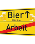 Schild Richtung Bier
