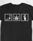 Smoke All Day T-Shirt (schwarz oder weiß / unisex) - FestivalStuff