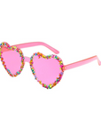 Sonnenbrille Herz Streusel