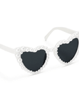 Sonnenbrille Herzform mit Perlen