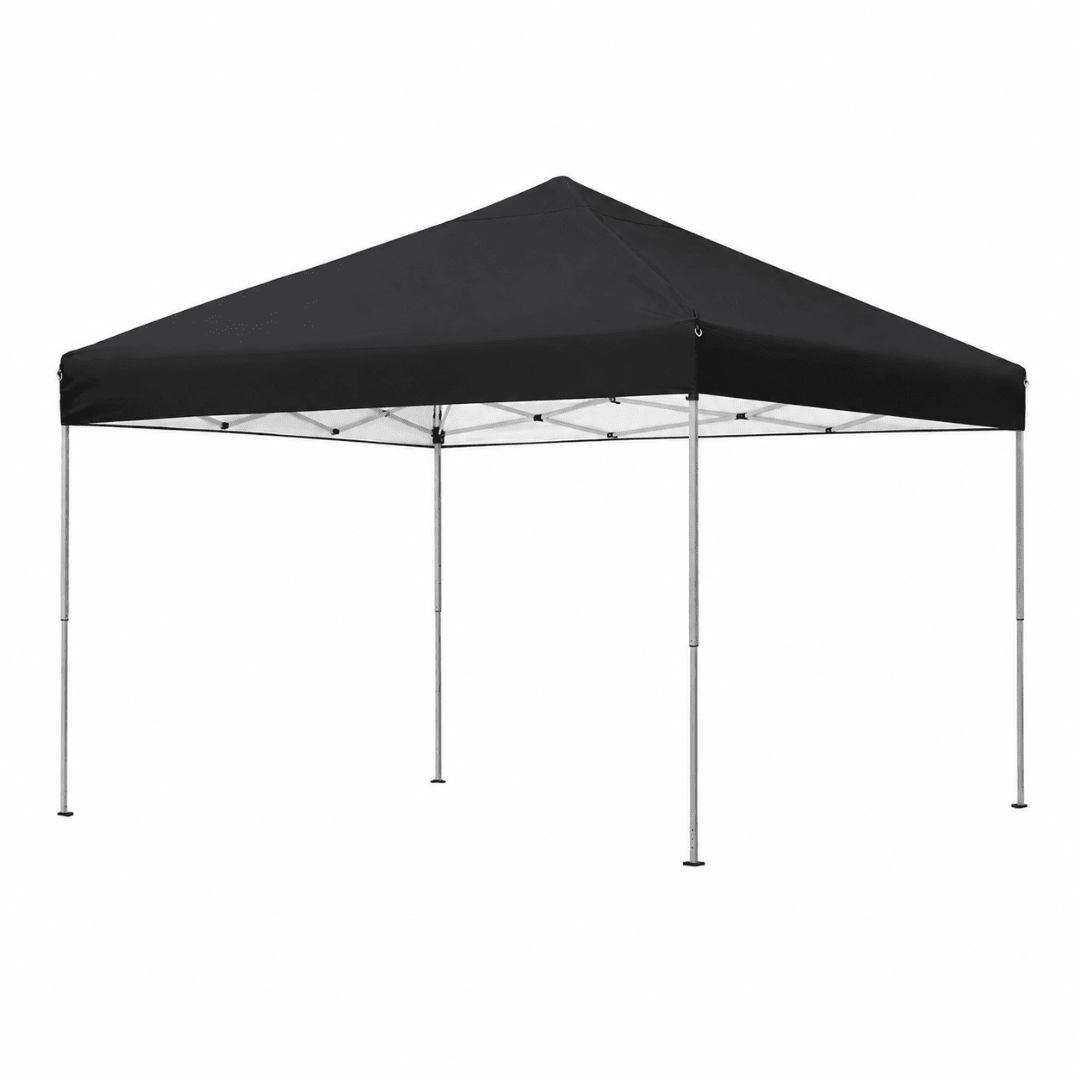 Faltpavillon 3x3 m Schwarz Pop Up Festival Pavillon – FestivalStuff