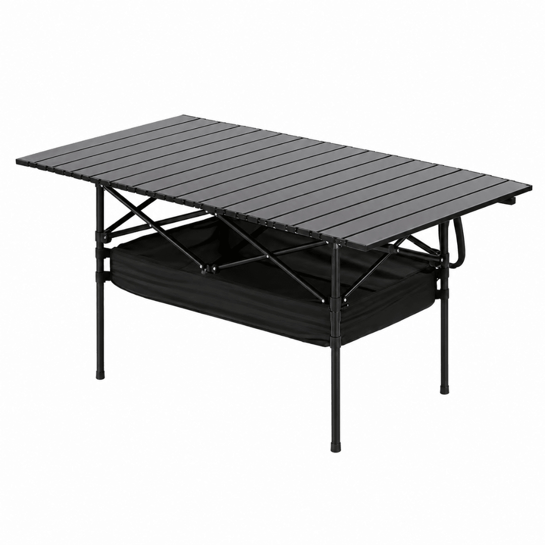 campingtisch festival Klappbarer Schwarz 117 x 55 cm – FestivalStuff Width:120mm Camping-Geheimtipps am westlichen Bodensee Weight-622