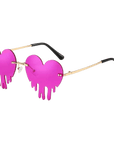 Sonnenbrille tropfenrandlose Herzchen - FestivalStuff