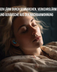 OHRSTÖPSEL "Müggelsee" SCHLAFGEHÖRSCHUTZ GEGEN SCHNARCHEN für Seitenschläfer | 25DB SNR - BERLIN EAR GUARD® OHRSTÖPSEL SHOP