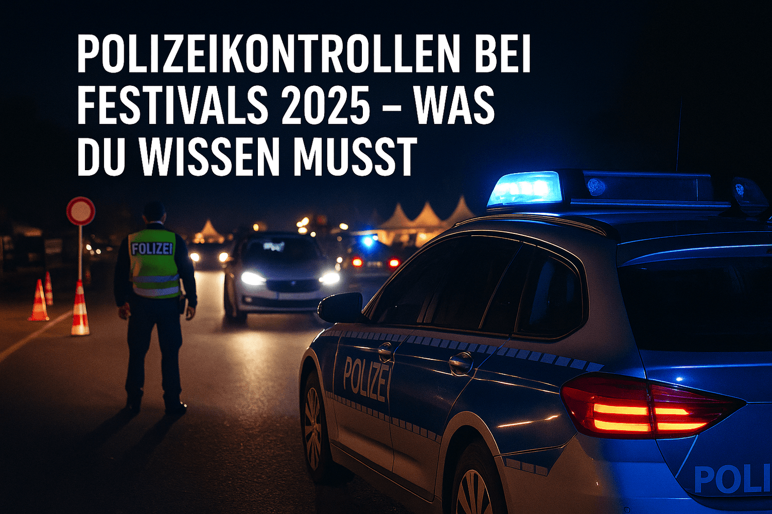 Polizeikontrollen bei Festivals 2025 – Was du wissen musst, bevor du nach Hause fährst - FestivalStuff