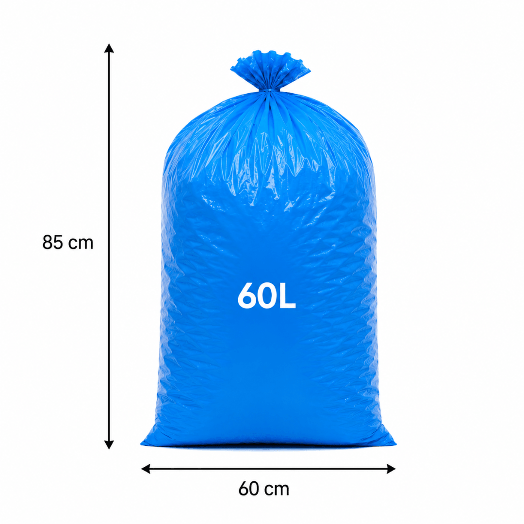 10 Müllsäcke 60 Liter Blau - FestivalStuff