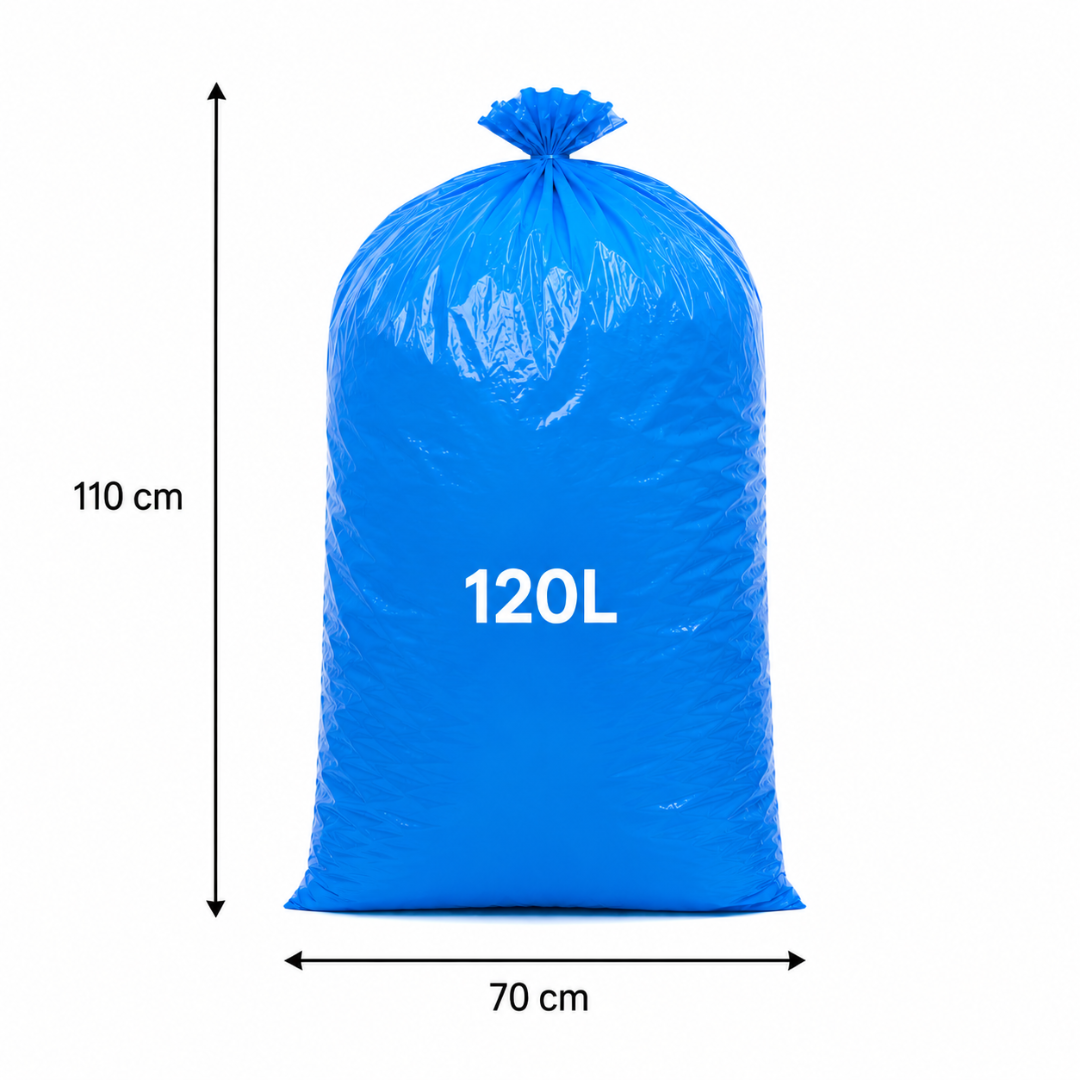 10 Müllsäcke 120 Liter Blau