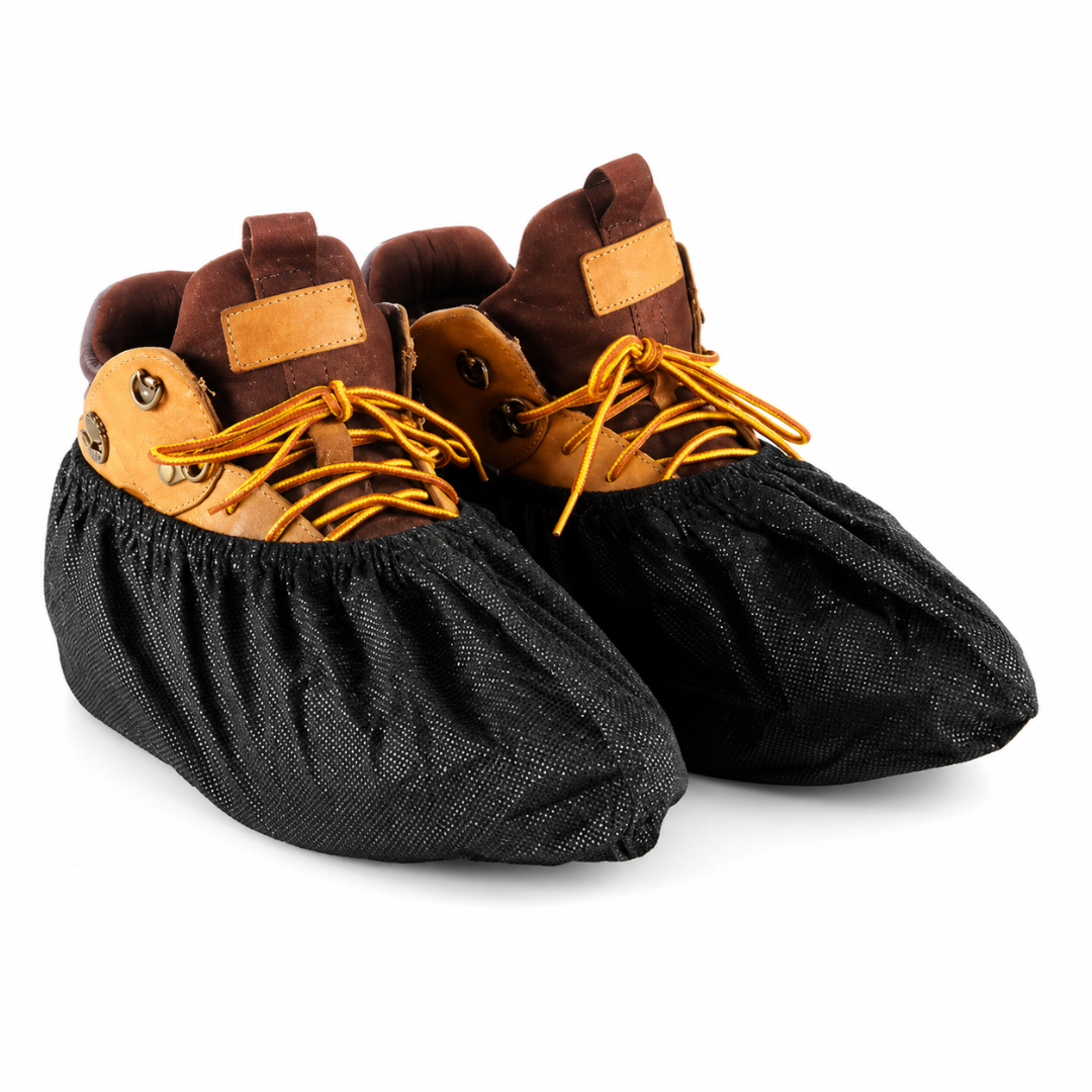 10 Paar Einweg Schuhüberzieher Schwarz