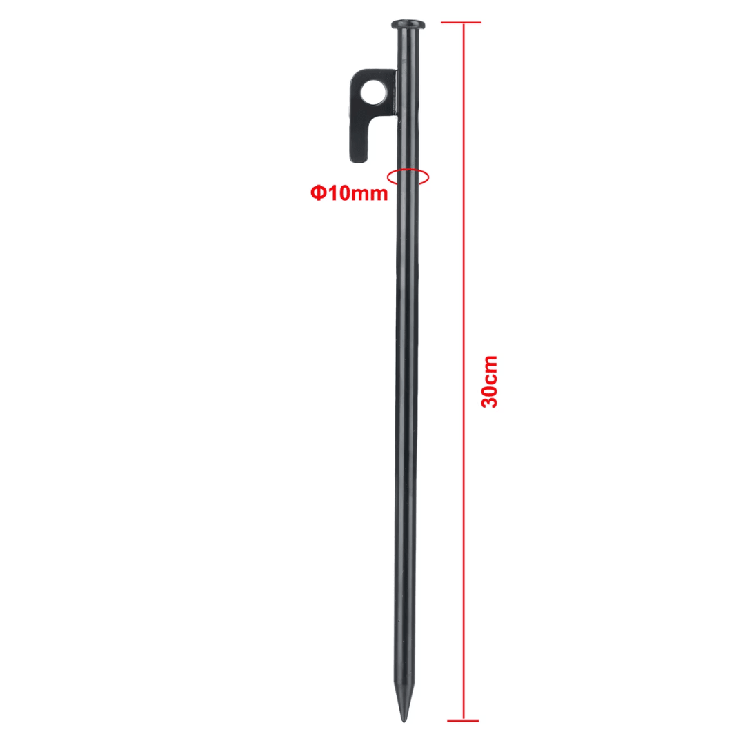 10er Set Stahl Zeltheringe 30cm - FestivalStuff