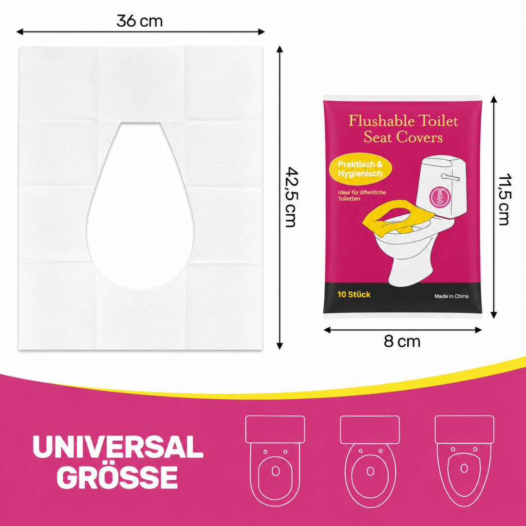 10x Einweg Toilettensitzbezüge - FestivalStuff