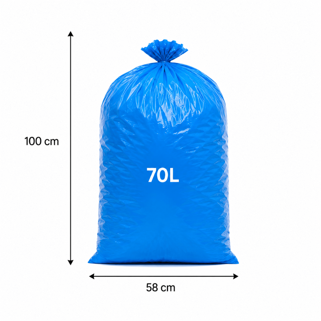 20 Müllsäcke 70 Liter Blau - FestivalStuff