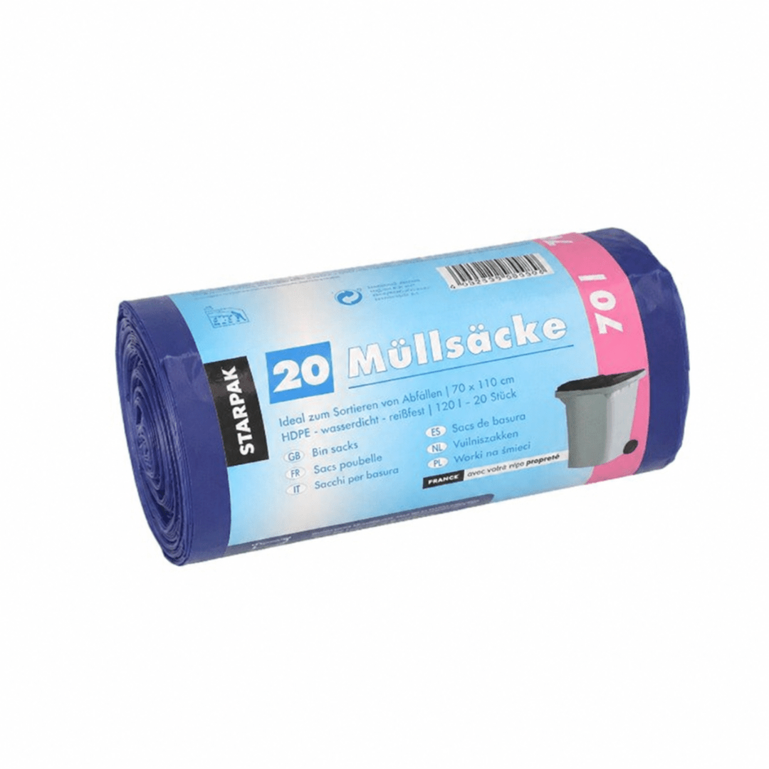 20 Müllsäcke 70 Liter Blau - FestivalStuff