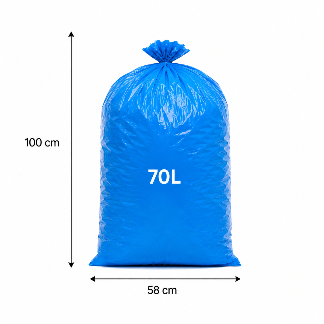 20 Müllsäcke 70 Liter Blau