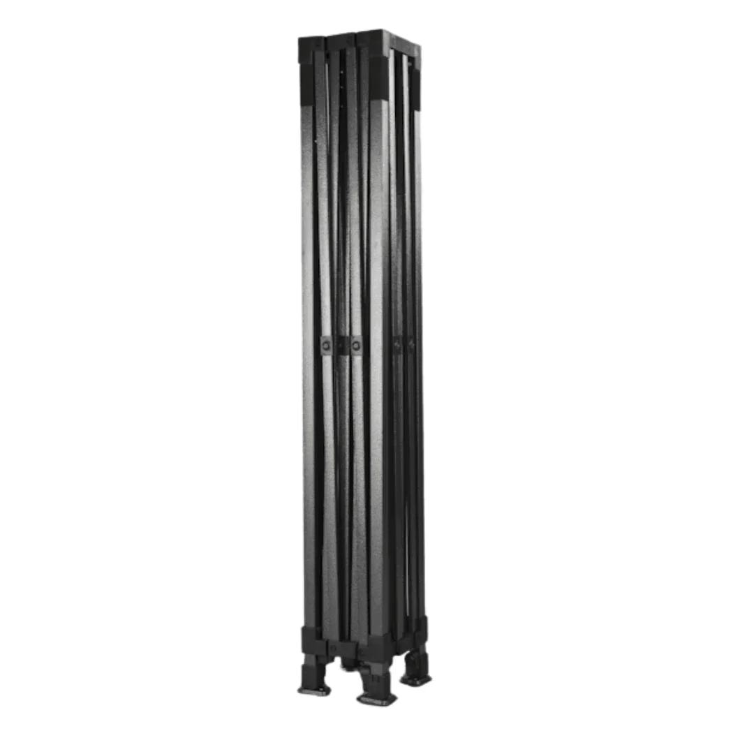 24MX Pavillon 3x3 m Schwarz/Blau mit Wänden – Sonderedition