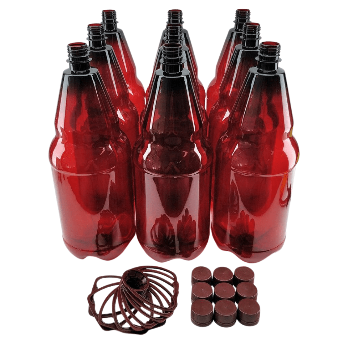 2,5L Braun-PET Festivalflasche mit Griff & Verschluss - FestivalStuff