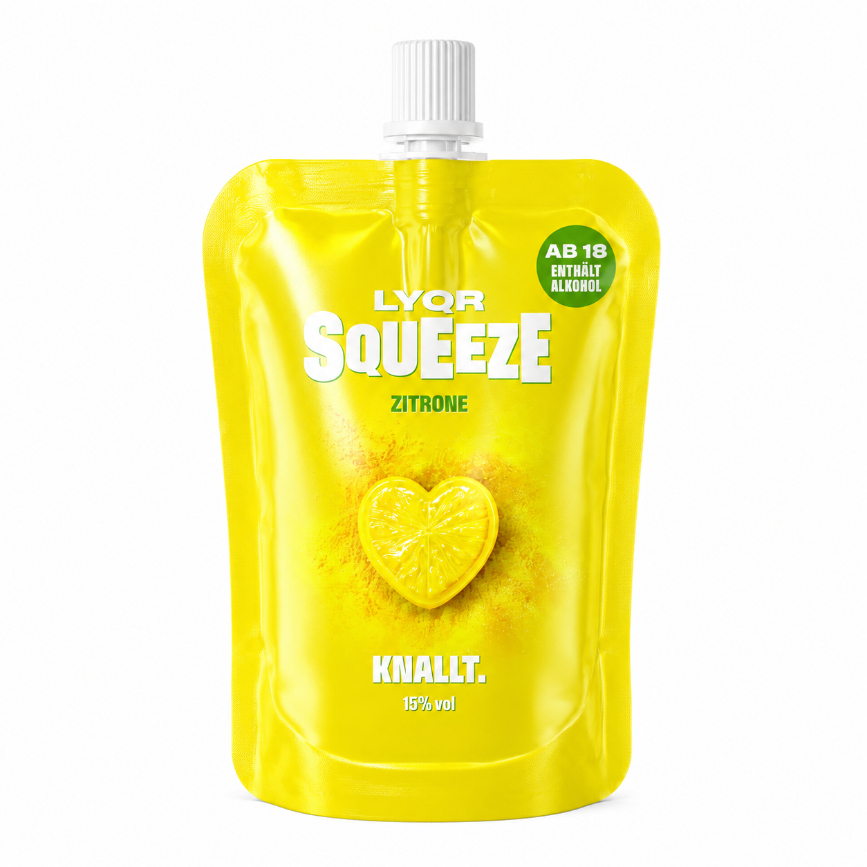 LYQR SQUEEZE Zitrone 30ml – Festival Shot im Quetschbeutel