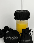 Savedrink Scrunchie Set Schwarz - FestivalStuff