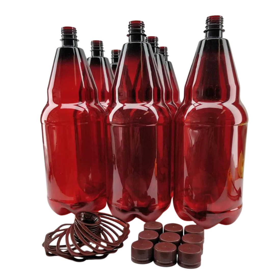2,5L Braun-PET Festivalflasche mit Griff & Verschluss