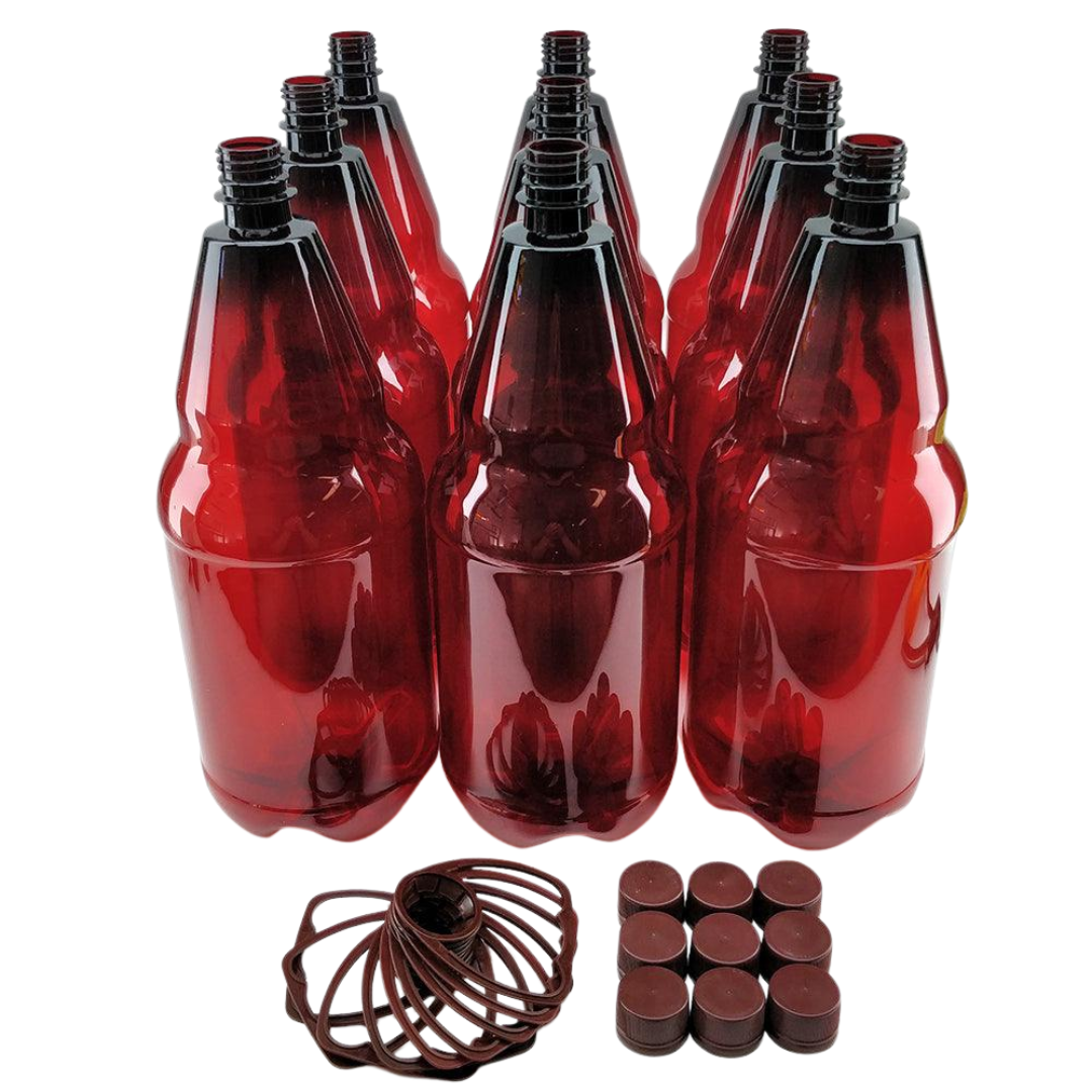 2,5L Braun-PET Festivalflasche mit Griff & Verschluss