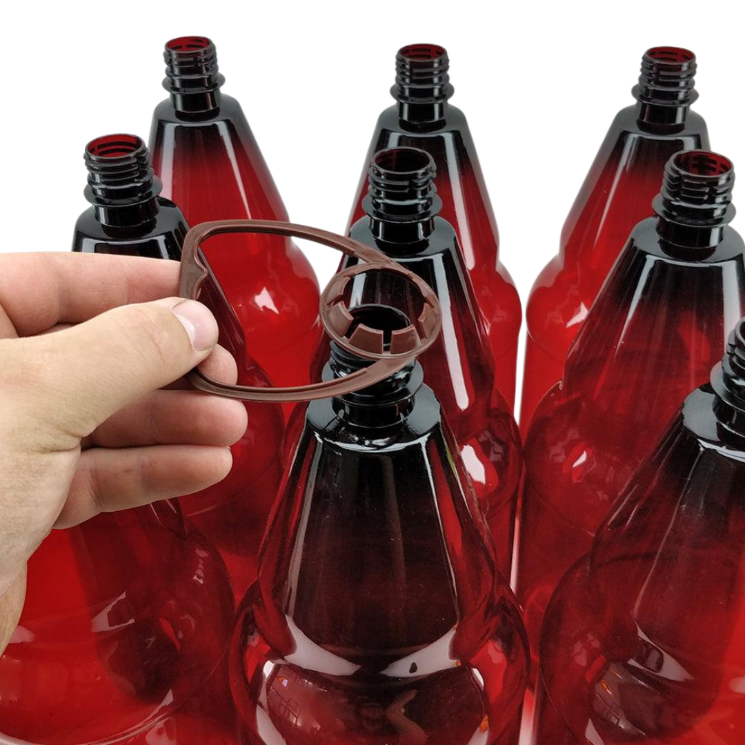2,5L Braun-PET Festivalflasche mit Griff & Verschluss