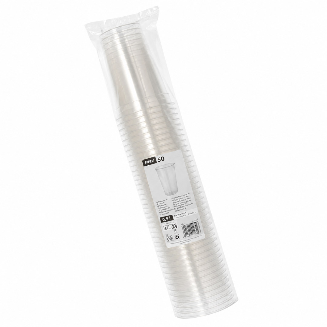 50 PET Hurricane Becher 0,4 l