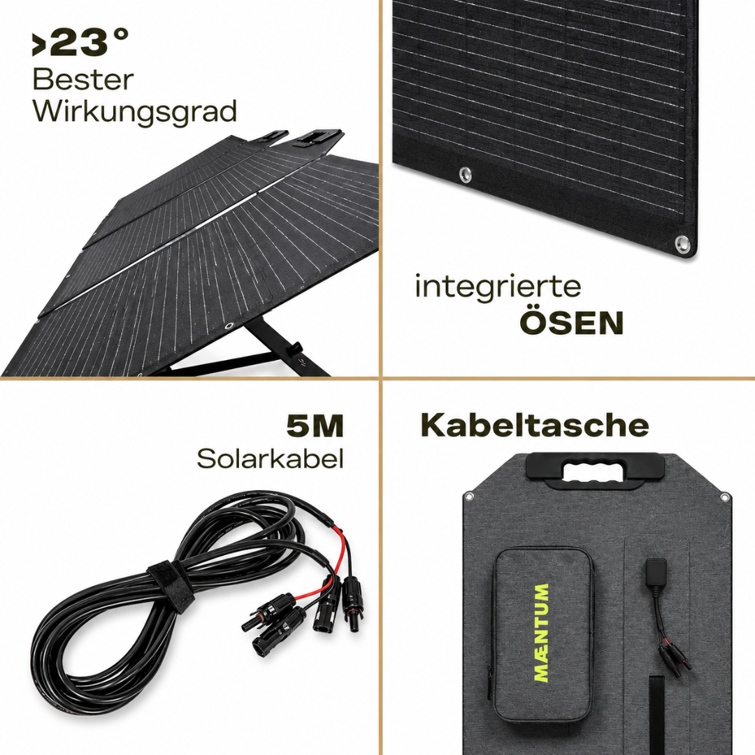 50W Faltbares Solarpanel 2.0