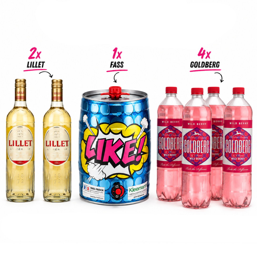 5L Lillet Wild Berry Partyfass Ready to Drink Set - FestivalStuff