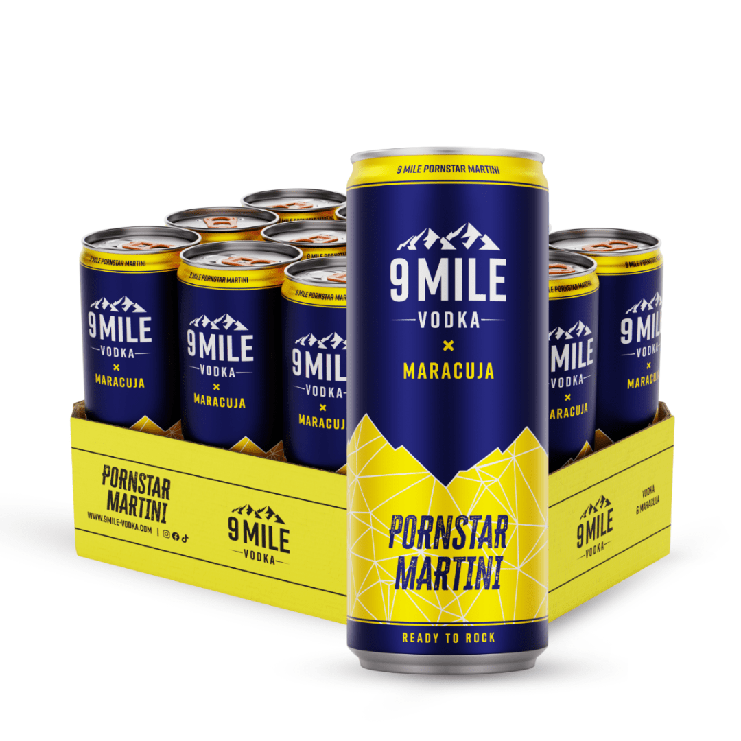 9 MILE Vodka Pornstar Martini Dose 0,33L - FestivalStuff
