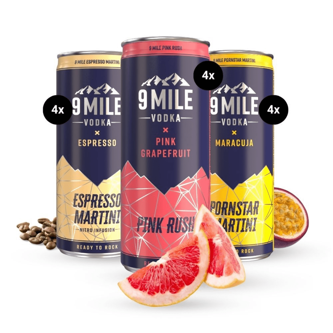 9 MILE Vodka Premix Probierset - FestivalStuff