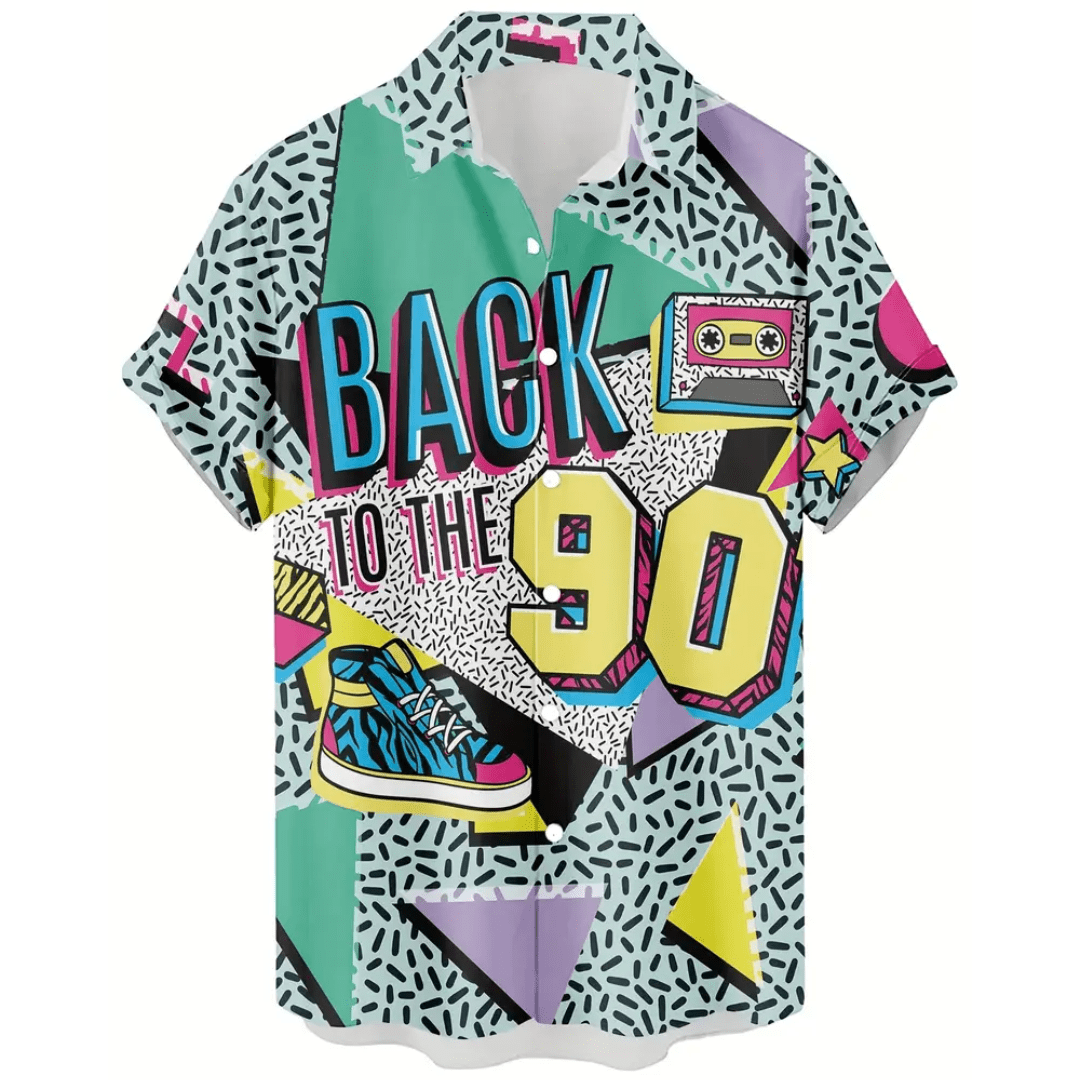90er Retro Festivalhemd für Herren - FestivalStuff