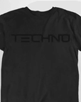 All black Techno T-Shirt (unisex) - FestivalStuff