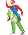 Aufblasbares Nintendo™ Huckepack-Kostüm Mario™ auf Yoshi™