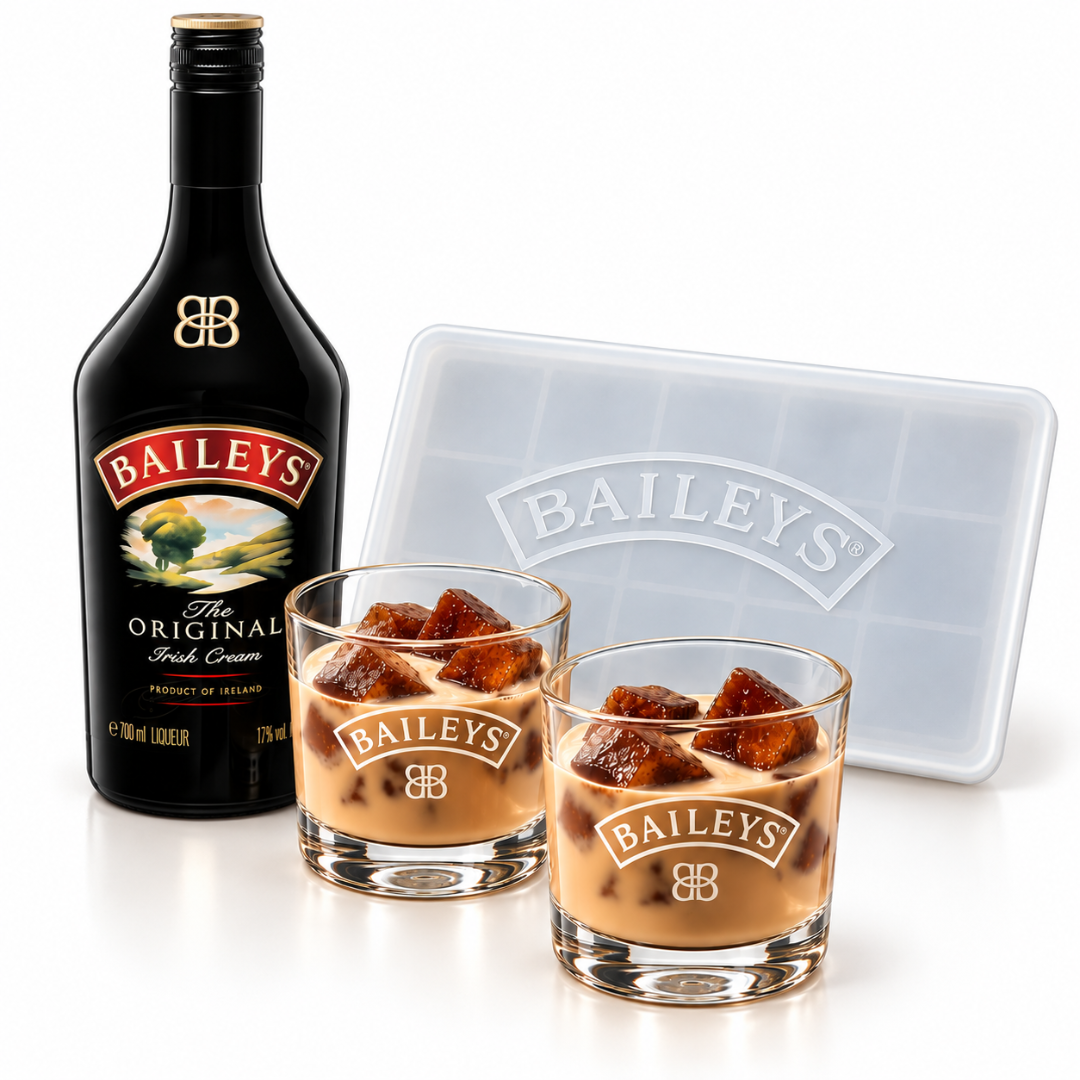 Baileys On The Coffee Rocks Set mit Eisform und 2 Gläsern